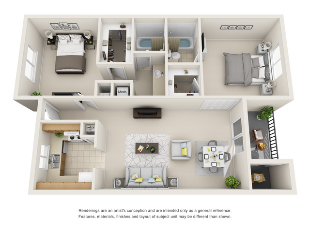 Spacious Floor Plans | Visconti at Camelback Apartments